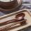 4Pcs Japanese Solid Wood Chopsticks Spoon Rest Set With Case 3