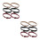 6Pairs Polyester Sleeve Garters for Men Stretchy Adjustable Arm Bands 5