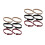 6Pairs Polyester Sleeve Garters for Men Stretchy Adjustable Arm Bands 4