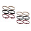 6Pairs Polyester Sleeve Garters for Men Stretchy Adjustable Arm Bands 10