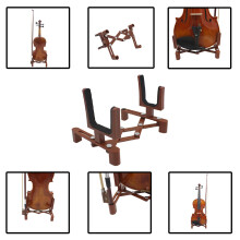Leichter verstellbarer Geigenständer mit klappbarem Stütz für sichere Präsentation