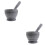 2Pcs Pp Plastic Kitchen Garlic Press Pot Bowl Mortar And Pestle Set 6