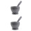 2Pcs Pp Plastic Kitchen Garlic Press Pot Bowl Mortar And Pestle Set 5