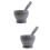 2Pcs Pp Plastic Kitchen Garlic Press Pot Bowl Mortar And Pestle Set 7