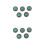 10 Pcs Diy Suitcase Buttons Alloy Clasp For Clothes 5