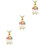 3Pcs Empty Perfume Bottle With Butterfly Decor 7
