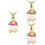 3Pcs Empty Perfume Bottle With Butterfly Decor 8