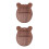 2Pcs 8 Key Kalimba Bottom Plate Solid Wood Base Replacement 4