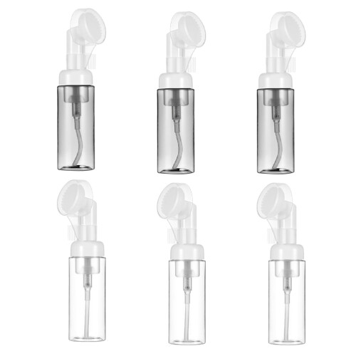 12 Pcs Empty Facial Foaming Bottle With Brush Head