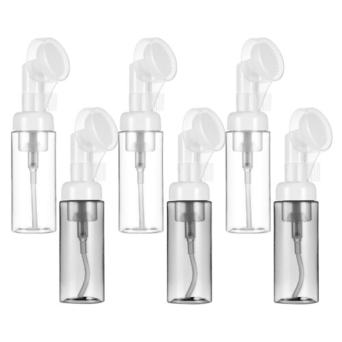 12 Pcs Empty Facial Foaming Bottle With Brush Head 1