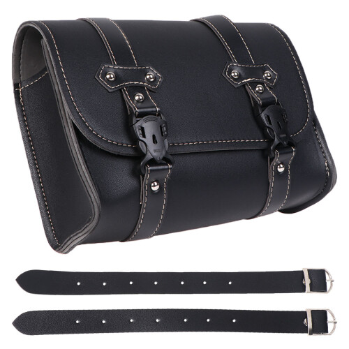 3Pcs Pu Motorcycle Side Bag Saddlebag Hanging Pouch 1
