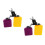 2Pcs Drum Set Cowbell Accessory Percussion Block High Low Tone 5