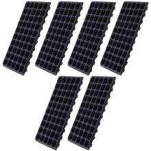 6Pcs Plastic Multi-Slot Plant Germination Trays For Growing And Sowing