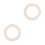 2 Pcs Practical Pizza Saucing Ring Plastic Prep Tool Round Diy White 4