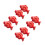 8 Pcs Ceramic Chopsticks Holder Red Goldfish Shaped 5