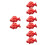 8 Pcs Ceramic Chopsticks Holder Red Goldfish Shaped 4