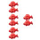 8 Pcs Ceramic Chopsticks Holder Red Goldfish Shaped 8