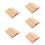 500Pcs Chinese Style Bamboo Divination Fortune Khaki 10