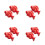 8 Pcs Ceramic Chopsticks Holder Red Goldfish Shaped 9