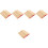 500Pcs Chinese Style Bamboo Divination Fortune Khaki 4