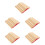 500Pcs Chinese Style Bamboo Divination Fortune Khaki 6