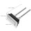2Pcs Flush Toilet Button Pusher: Universal Rectangular Tank Replacement 3