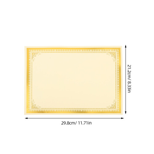 10Pcs Blank Certificate Paper Printable DIY Inner Sheet 1