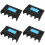 4Pcs Cue Rack Multi-Slot Rubber Pole Billiard Stick Holder 7