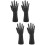 4Pièces Mannequin Main Noir Pour Affichage Bijoux 9