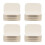 4Pcs Heavy Duty Rectangle Paper Cake Boards Tray 10