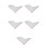 10 Pcs Acrylic Flower Pattern Splash Guard For Bathtub And Sink 5