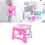 2Pcs Plastic Folding Stool For Bathroom Portable Large Bench 11