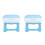2Pcs Plastic Folding Stool For Bathroom Portable Large Bench 8