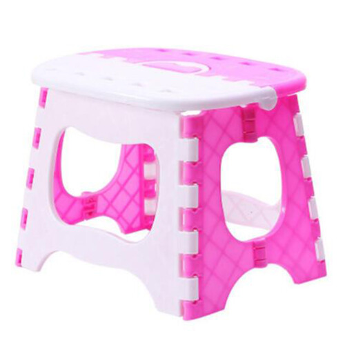 2Pcs Plastic Folding Stool For Bathroom Portable Large Bench 2