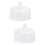 2 Pcs Transparent Glass Dust Cover For Cake Display 7