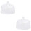 2 Pcs Transparent Glass Dust Cover For Cake Display 6