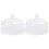 2 Pcs Transparent Glass Dust Cover For Cake Display 2