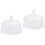 2 Pcs Transparent Glass Dust Cover For Cake Display 4