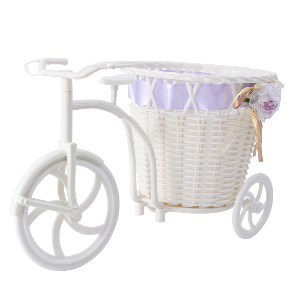 3 Pcs Tricycle Flower Basket Rattan Craft For Wedding Home Decor-image-OPC-PKYQBJP-NEW