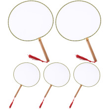 25 Pcs Diy Round Hand Fan Portable Summer Cooling Fan