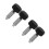 4 Pcs M6 Knurled Handle Spring Plunger Stainless Steel Retractable Pin 6