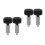 4 Pcs M6 Knurled Handle Spring Plunger Stainless Steel Retractable Pin 10