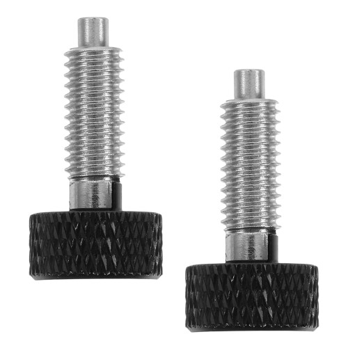 4 Pcs M6 Knurled Handle Spring Plunger Stainless Steel Retractable Pin 1