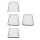 4Pcs Retro Enamel Baking Pan Rectangle White For Bread Fruit Storage 8