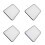 4Pcs Retro Enamel Baking Pan Rectangle White For Bread Fruit Storage 9