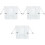 3 Pcs Iron Book Stand Reading Holder Adjustable Textbook Support 3