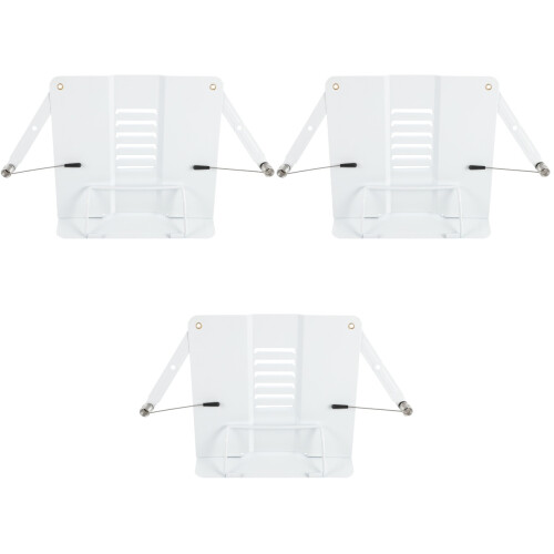 3 Pcs Iron Book Stand Reading Holder Adjustable Textbook Support 2