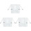 3 Pcs Iron Book Stand Reading Holder Adjustable Textbook Support 2