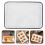 4Pcs Retro Enamel Baking Pan Rectangle White For Bread Fruit Storage 11