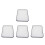 4Pcs Retro Enamel Baking Pan Rectangle White For Bread Fruit Storage 5